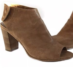 Pied A Terre Lindt Stacked Heel Sandal Brown 41 10